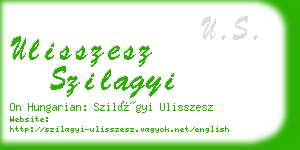 ulisszesz szilagyi business card